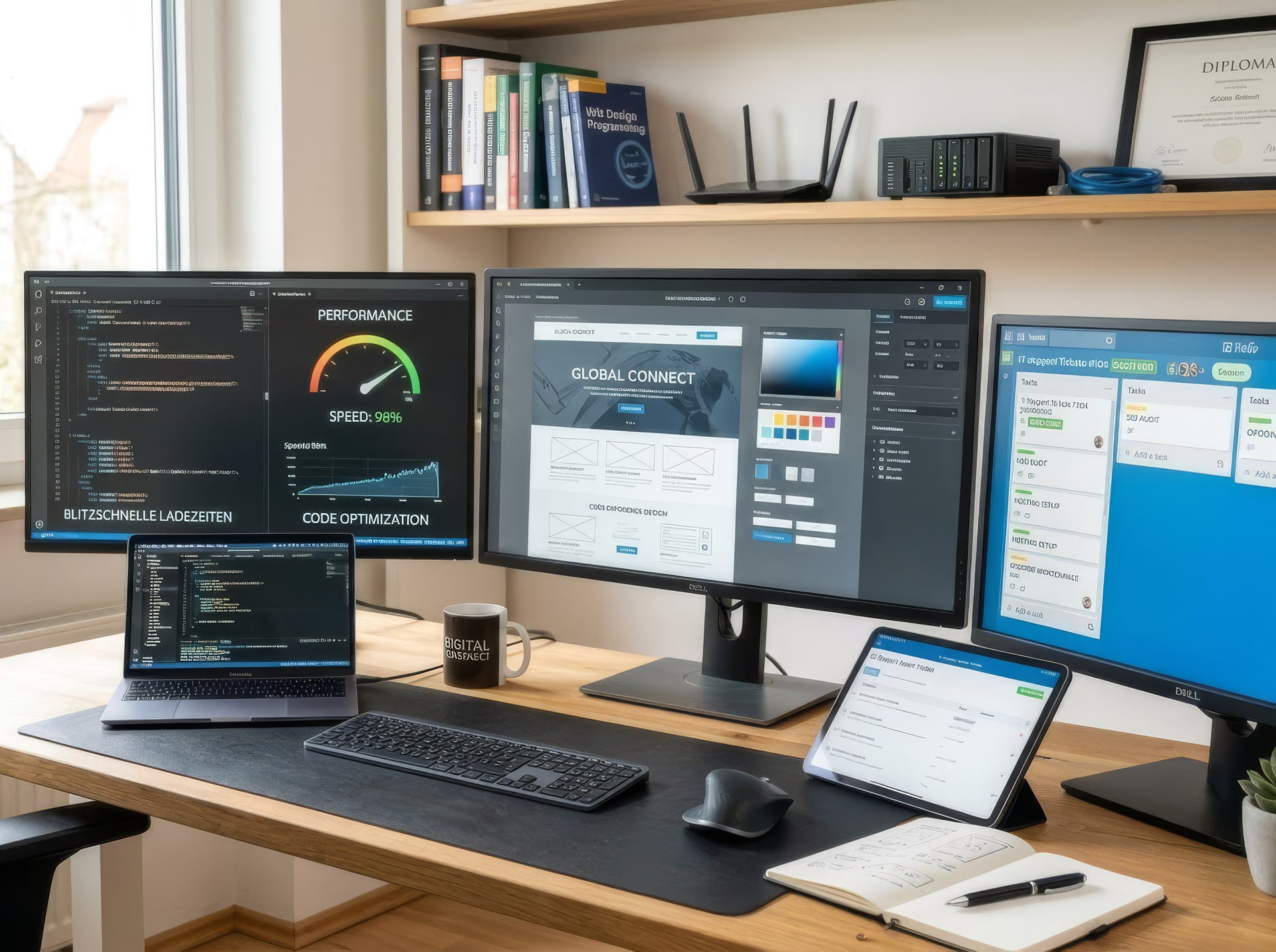 Webdesign Arbeitsplatz